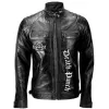 Five Finger Death Punch Black Leather Biker Jacket Five Finger Death Punch Black Leather Biker Jacket