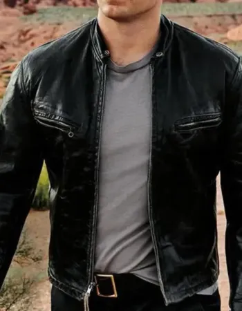 The Flash 3 Henry Cavill (Superman) Black Leather Jacket
