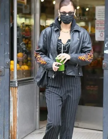 Harley Davidson New York Bella Hadid Black Jacket