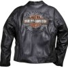 Harley Davidson Bike Rider Black Leather Jacket