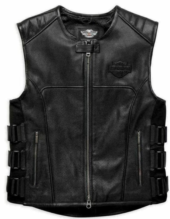 Harley Davidson Black Leather Vest Harley Davidson Black Leather Vest
