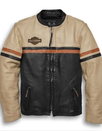 Harley Davidson Motorcycle Cowhide Leather Jacket