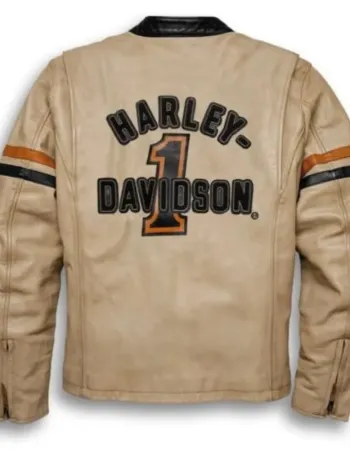 Harley Davidson Motorcycle Cowhide Leather Jacket