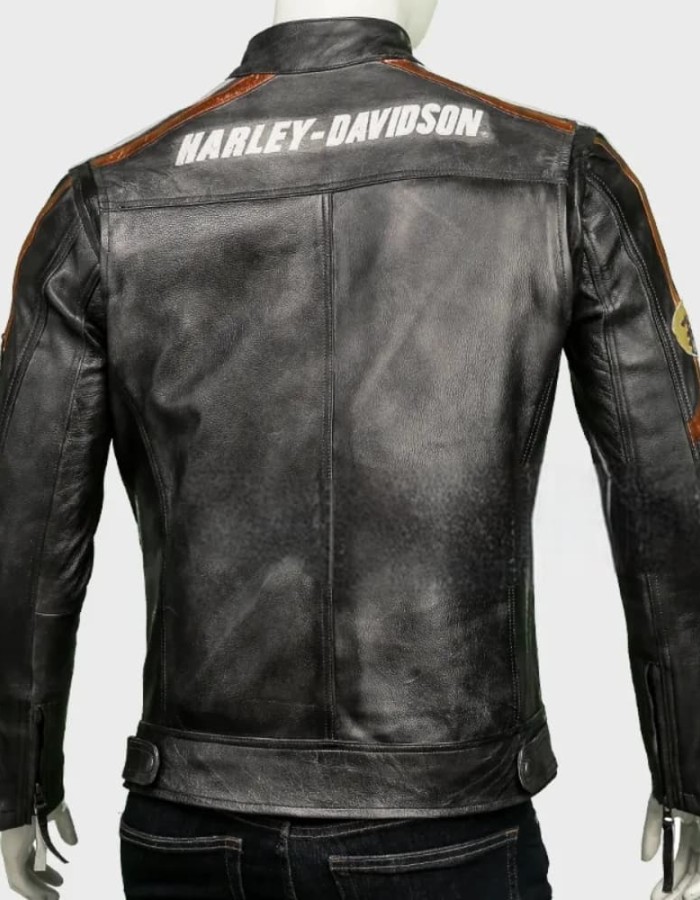 Harley Davidson Distressed Leather Jacket