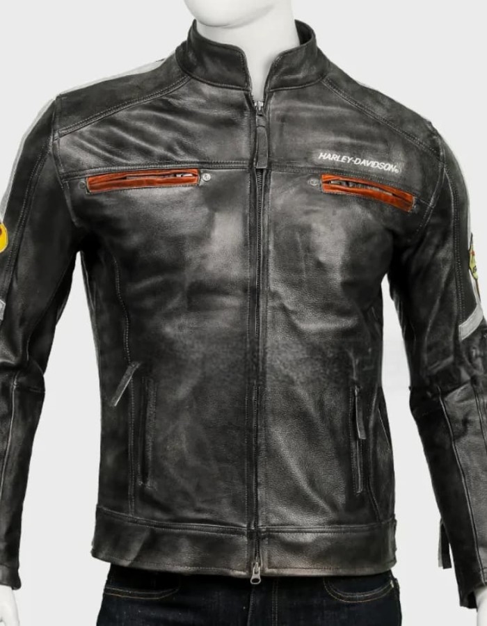 Harley Davidson Distressed Leather Jacket