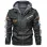 Harley-Davidson Motorcycle Black Hooded Leather Jacket