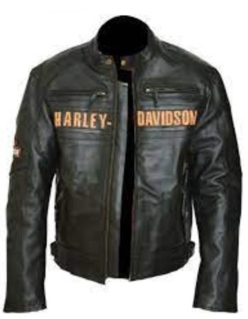 Harley Davidson Passing Link Triple Vent Leather Jacket