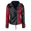 Harley Quinn Heartless Asylum Biker Leather Jacket