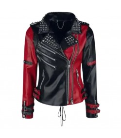 Harley Quinn Heartless Asylum Biker Leather Jacket