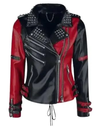 Harley Quinn Heartless Asylum Biker Leather Jacket
