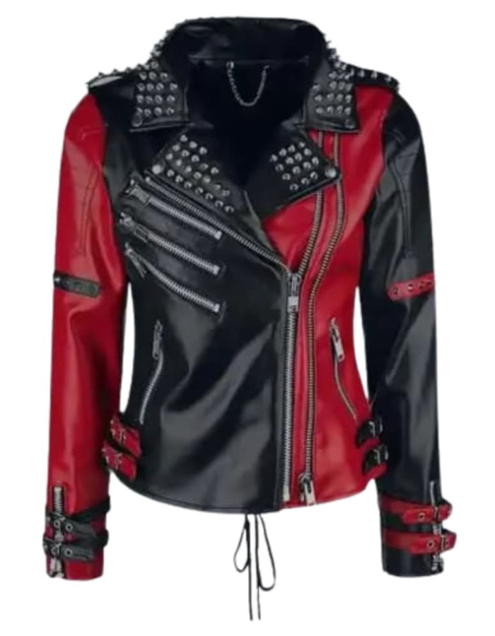 Harley Quinn Heartless Asylum Biker Leather Jacket Harley Quinn Heartless Asylum Biker Leather Jacket