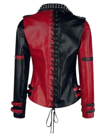 Harley Quinn Heartless Asylum Biker Leather Jacket Harley Quinn Heartless Asylum Biker Leather Jacket