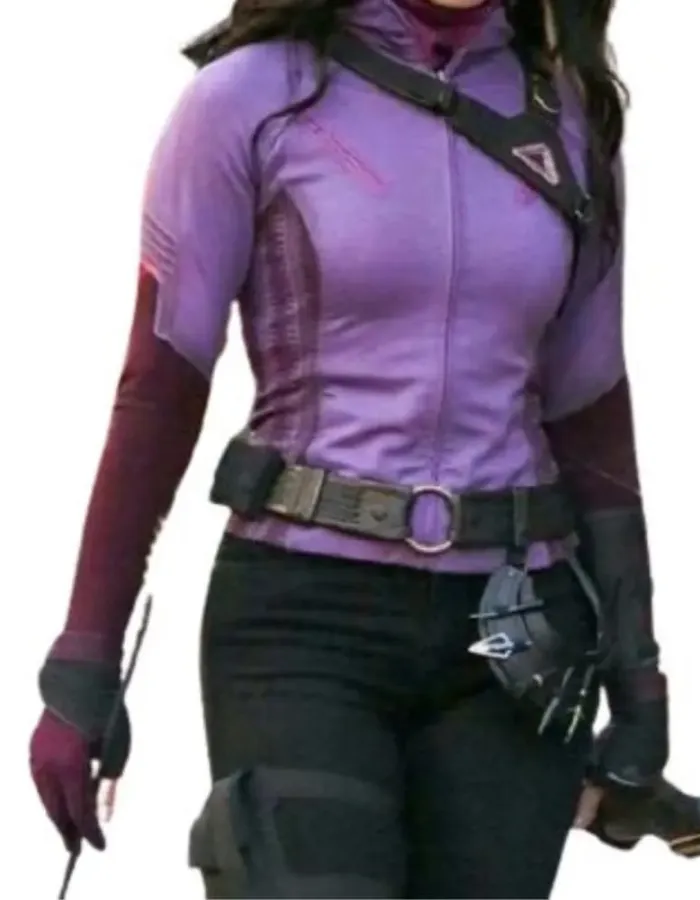 Hawkeye Kate Bishop Purple Leather Jacket