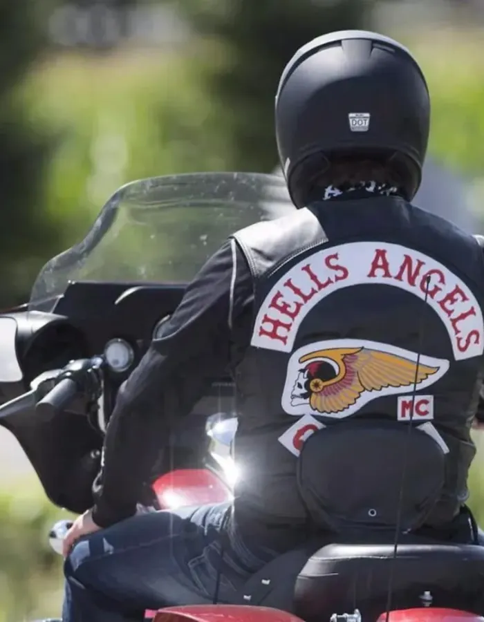 Men's Hells Angels California Biker Black Leather Vest Men's Hells Angels California Biker Black Leather Vest