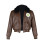 Hetalia America Alfred F Jones Brown Leather Bomber Jacket