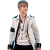 Justin Bieber Concert White Leather Jacket Justin Bieber Concert White Leather Jacket