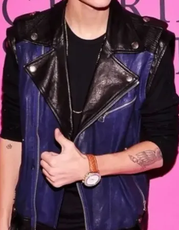 Justin Bieber Motorcycle Leather Vest