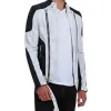 Justin Bieber Omnia Nightclub White Leather Jacket Justin Bieber Omnia Nightclub White Leather Jacket