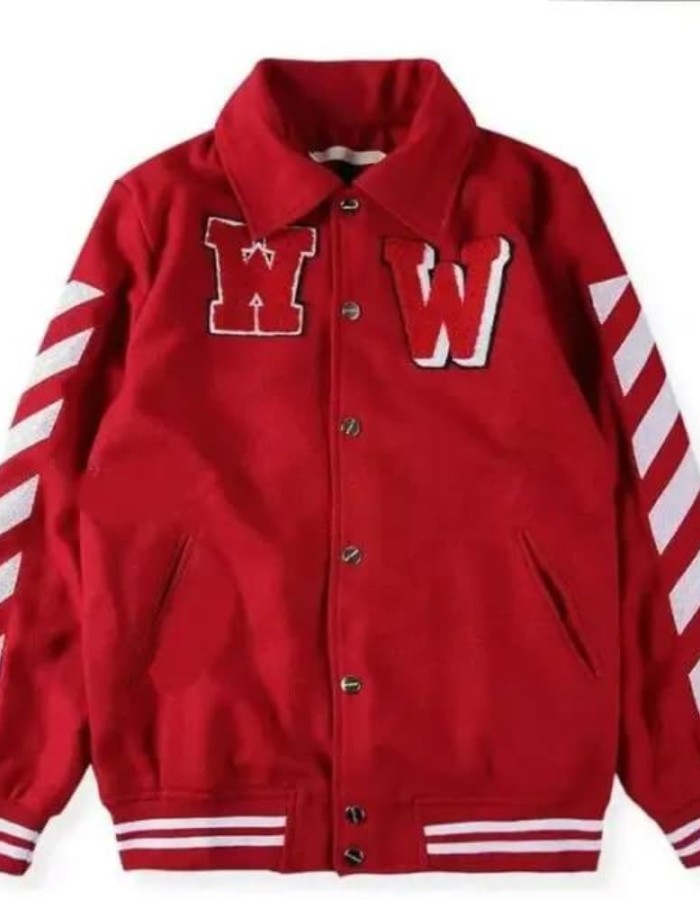 Justin Bieber Red Varsity Jacket Justin Bieber Red Varsity Jacket
