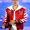 Justin Bieber Red Varsity Jacket Justin Bieber Red Varsity Jacket