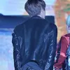 BTS Kim Taehyung Black Motorcycle Leather Jacket BTS Kim Taehyung Black Motorcycle Leather Jacket