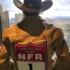 Logan Hay NFR Las Vegas Brown Leather Jacket Logan Hay NFR Las Vegas Brown Leather Jacket