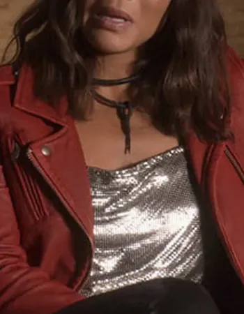 Lucifer Season 1 Mazikeen Red Leather Jacket