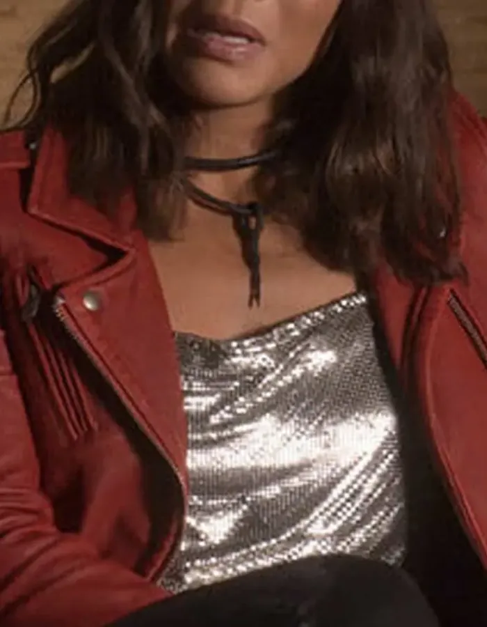 Lucifer Season 1 Mazikeen Red Leather Jacket Lucifer Season 1 Mazikeen Red Leather Jacket