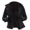 Meghan Aviator Black Bomber Shearling Fur Jacket