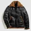 Men RAF B3 Aviator Black Shearling Leather Bomber Jacket Men RAF B3 Aviator Black Shearling Leather Bomber Jacket