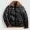 Men RAF B3 Aviator Black Shearling Leather Bomber Jacket
