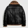 Men RAF B3 Aviator Black Shearling Leather Bomber Jacket Men RAF B3 Aviator Black Shearling Leather Bomber Jacket