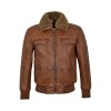 Men’s Air Force Aviator Shearling Brown Bomber Leather Jacket Men’s Air Force Aviator Shearling Brown Bomber Leather Jacket