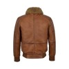 Men’s Air Force Aviator Shearling Brown Bomber Leather Jacket Men’s Air Force Aviator Shearling Brown Bomber Leather Jacket