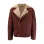 Men’s Aviator Shearling Burgundy Leather Jacket