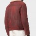 Men’s Aviator Shearling Burgundy Leather Jacket
