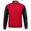 Men's Baseball Style Red Letterman Varsity Bomber Jacket Men's Baseball Style Red Letterman Varsity Bomber Jacket