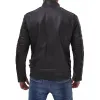 Men's Black Cafe Racer Biker Leather Jacket Men's Black Cafe Racer Biker Leather Jacket