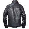 Men's Fur Black Leather Shearling Jacket