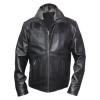 Men's Fur Black Leather Shearling Jacket