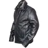 Men's Fur Black Leather Shearling Jacket Men's Fur Black Leather Shearling Jacket
