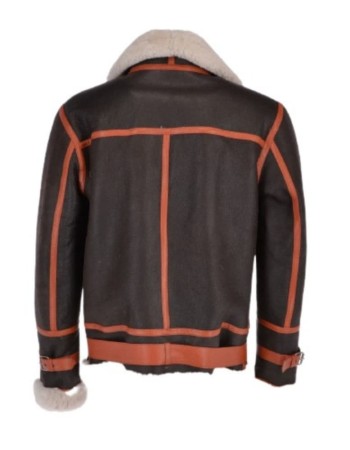 Men’s Flying Aviator Shearling Bomber Jacket