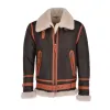 Men’s Flying Aviator Shearling Bomber Jacket Men’s Flying Aviator Shearling Bomber Jacket