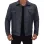 Mens Grayish Blue Trucker Leather Jacket