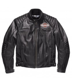 Mens Harley Davidson Legend Black Motorcycle Leather Jacket