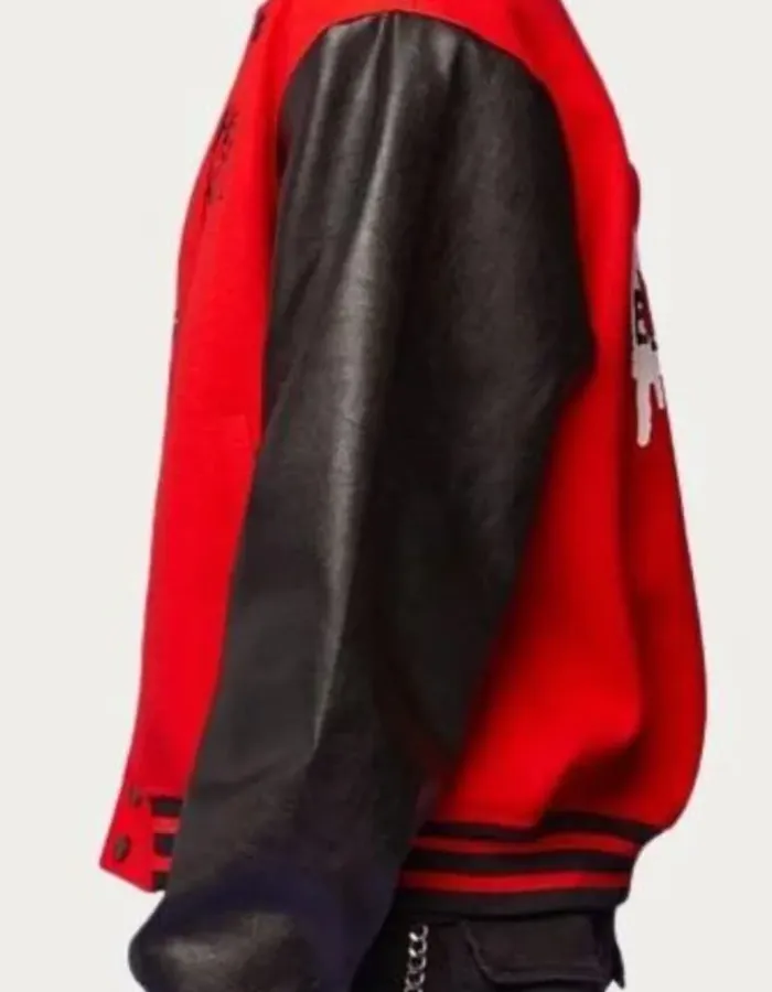 Mens Hello Kitty Varsity Bomber Jacket