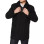 Men's Black Modern Fit Wool Car Coat