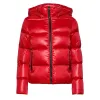 Mens Hooded Puffer Red Jacket