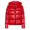 Mens Hooded Puffer Red Jacket