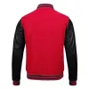 Men's Baseball Style Red Letterman Varsity Bomber Jacket Men's Baseball Style Red Letterman Varsity Bomber Jacket
